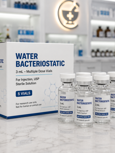 AGUA BACTEROSTÁTICA 3ML - 5 UN.