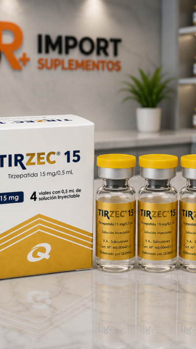 TIRZEPATIDA TIRZEC 15mg 4 VIALS NOVA VERSÃO